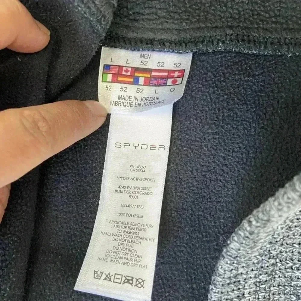 Spyder Boys’ Endure Stryke Knit  Jacket Grey Size‎ L